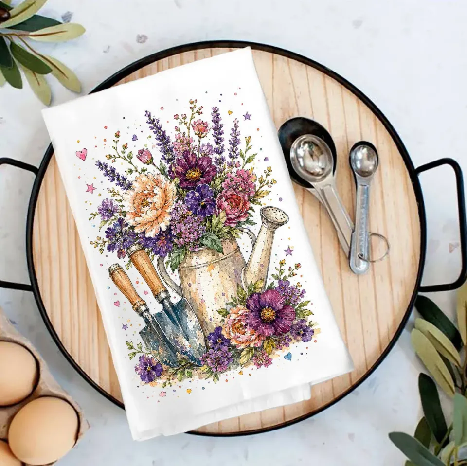 Avery Lane Gifts Flower Watering Can viskestykke 69x69 cm