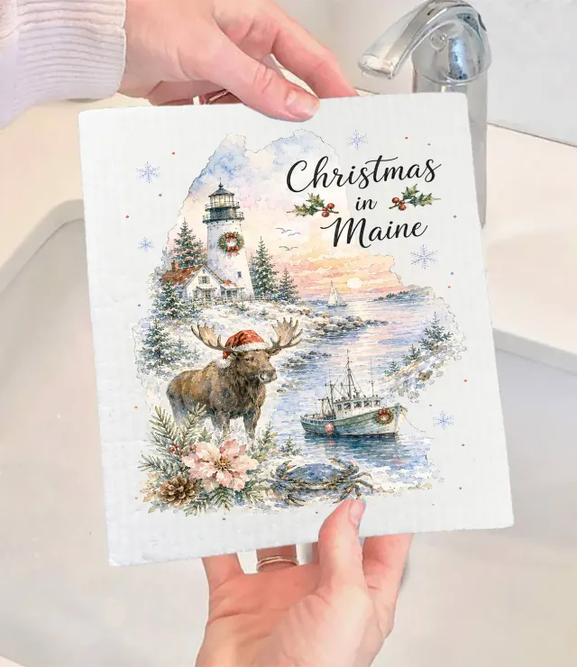 Avery Lane Gifts Christmas in Maine karklud svensk 17x20 cm cellulose