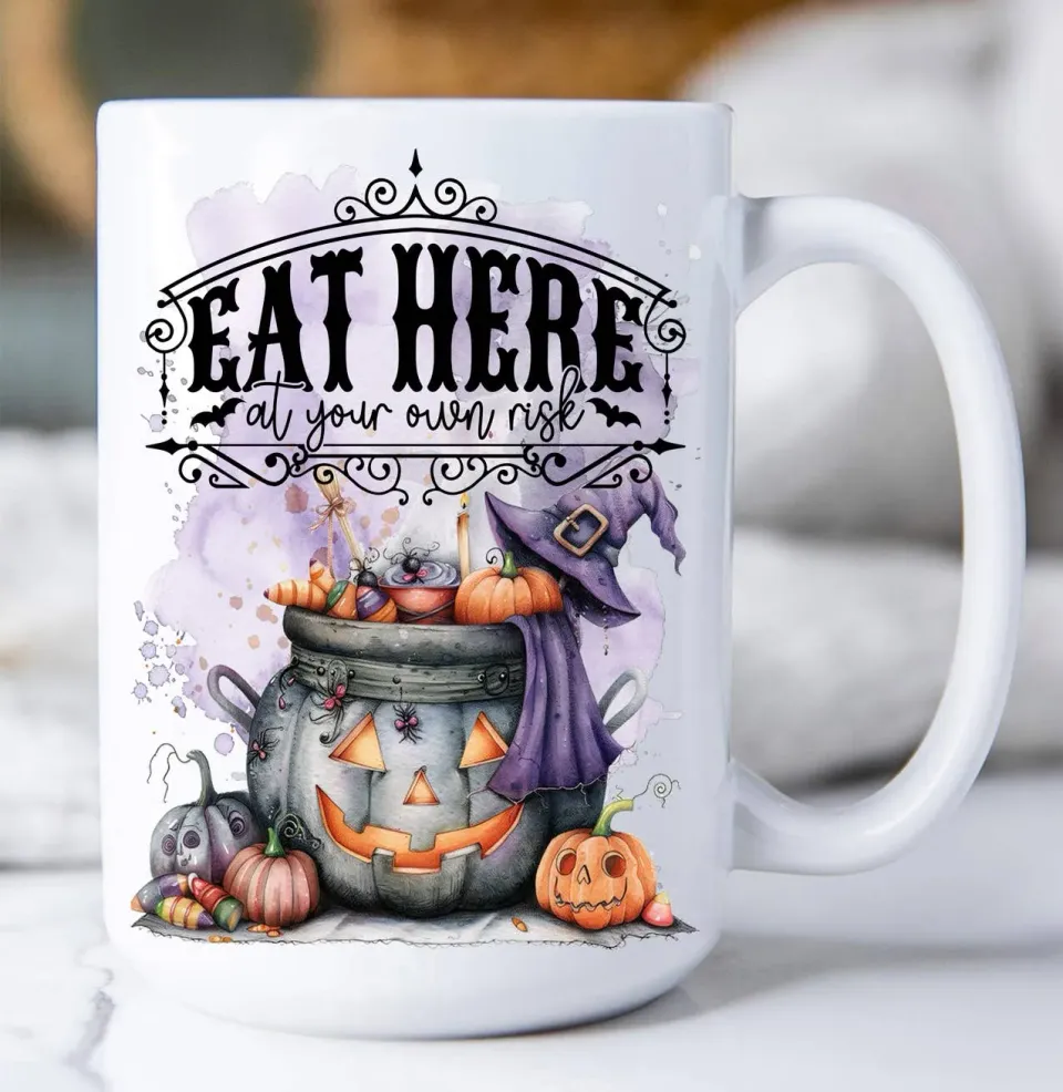 Avery Lane Gifts Halloween krus 443 ml Eat Risk