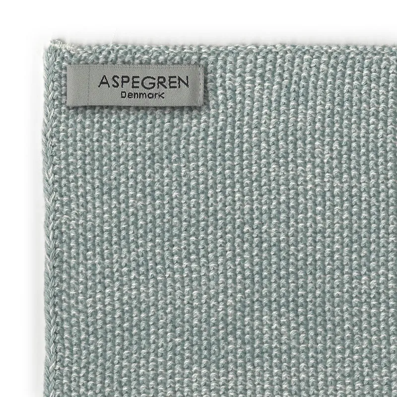 AspEgren Blend Seagreen Light strikket køkkenhåndklæde 40x50