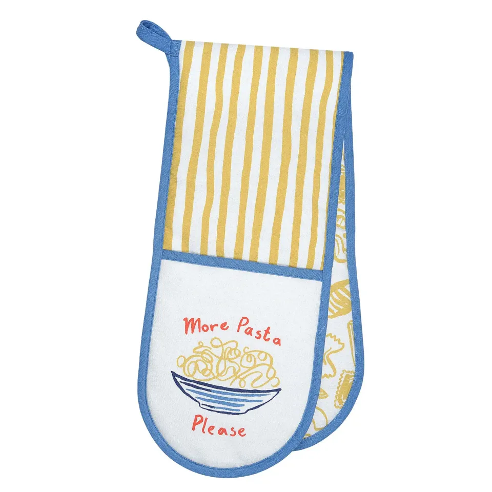 Ulster Weavers Pasta Lovers Club dobbelt ovnhandske gul bomuld