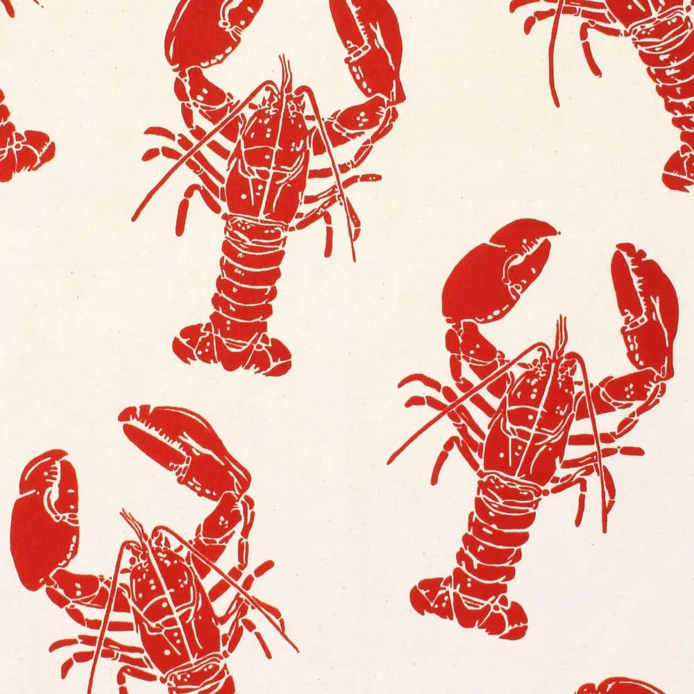 Ulster Weavers Lobster viskestykke rød bomuld