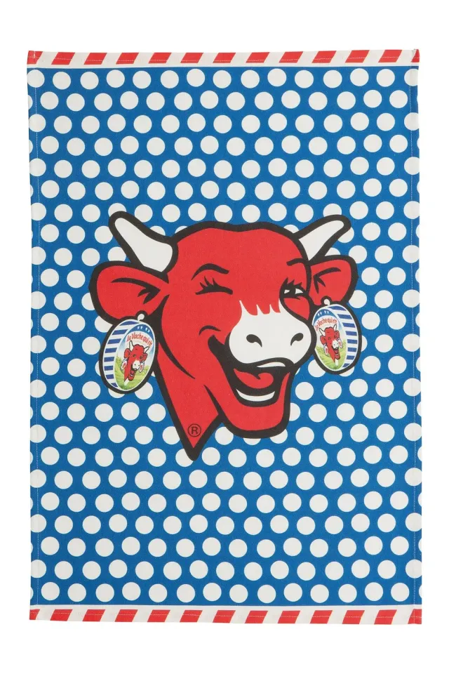 Coucke The Laughing Cow Pop viskestykke 50x75 cm blå