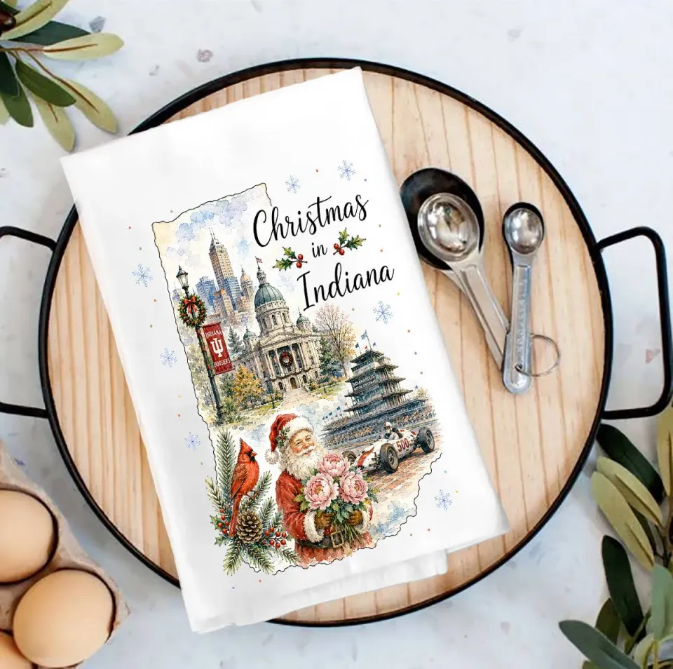 Avery Lane Gifts Christmas Indiana viskestykke 69x69 cm