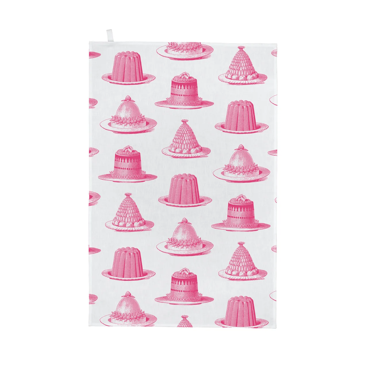 Thornback & Peel Jelly & Cake viskestykke 47x77 pink bomuld