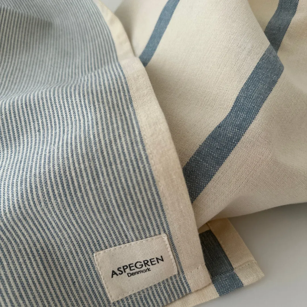 AspEgren Pinstripe viskestykke sprinklake 50x70 cm økologisk