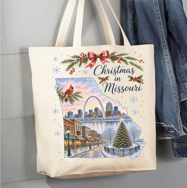 Avery Lane Gifts Christmas Missouri mulepose bomuldscanvas
