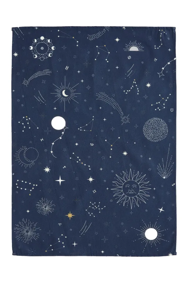 Coucke Astral viskestykke 50x75 cm mørkeblå stjerner