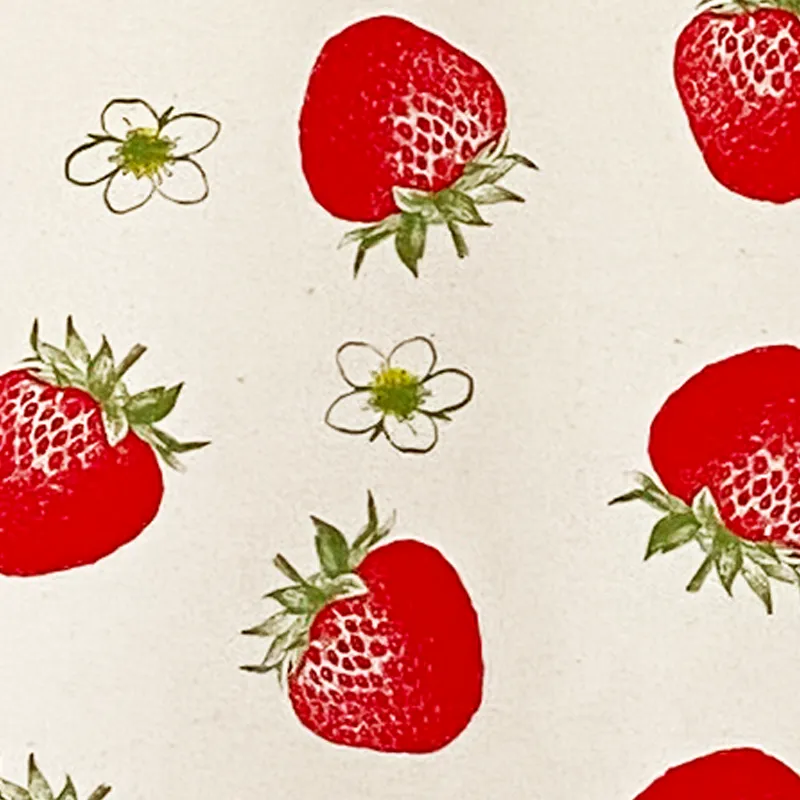 Thornback & Peel Strawberry mulepose 40x37 bomuldscanvas