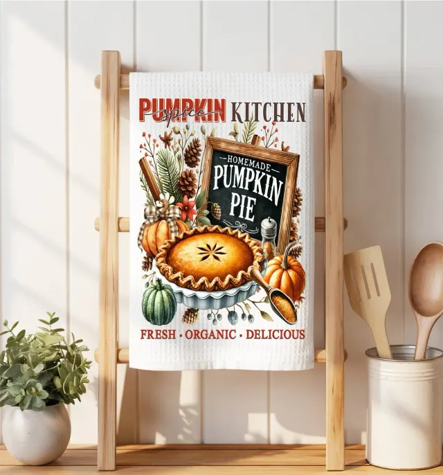Avery Lane Gifts Pumpkin Pie viskestykke vaffel 41x36 cm