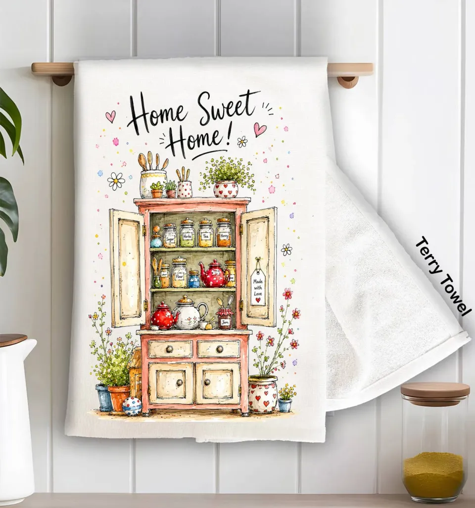 Avery Lane Gifts Country Cabinet viskestykke home bomuld