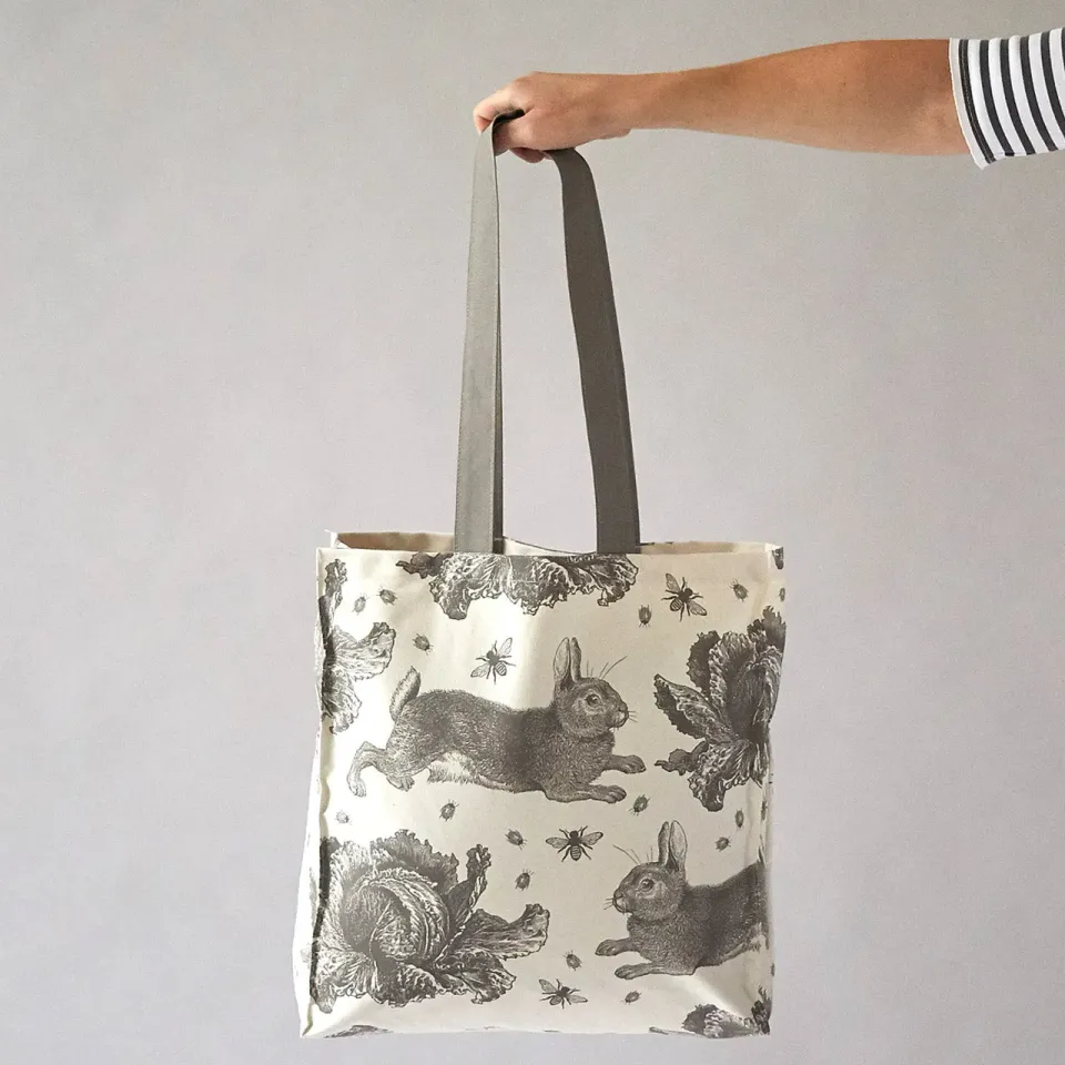 Thornback & Peel Rabbit & Cabbage mulepose grå canvas