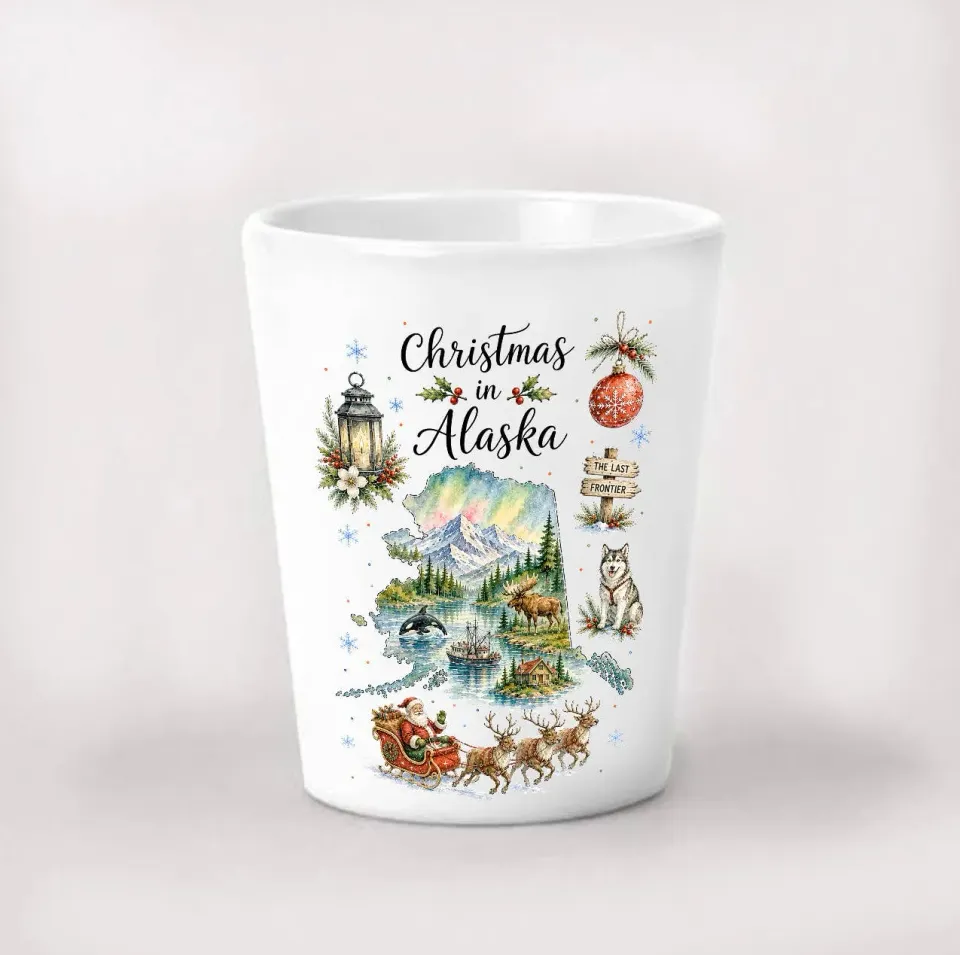 Avery Lane Gifts Christmas in Alaska shotglas 4 cl kort