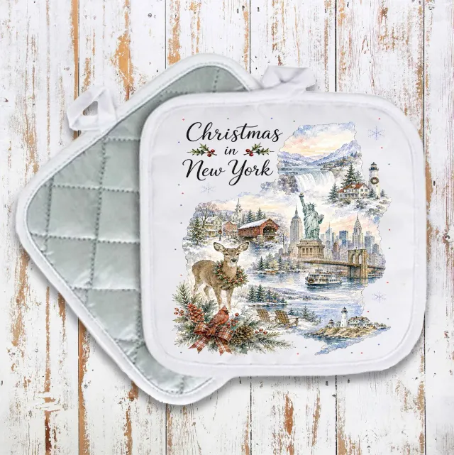 Avery Lane Gifts Christmas New York grydelap bomuld 20x20 cm