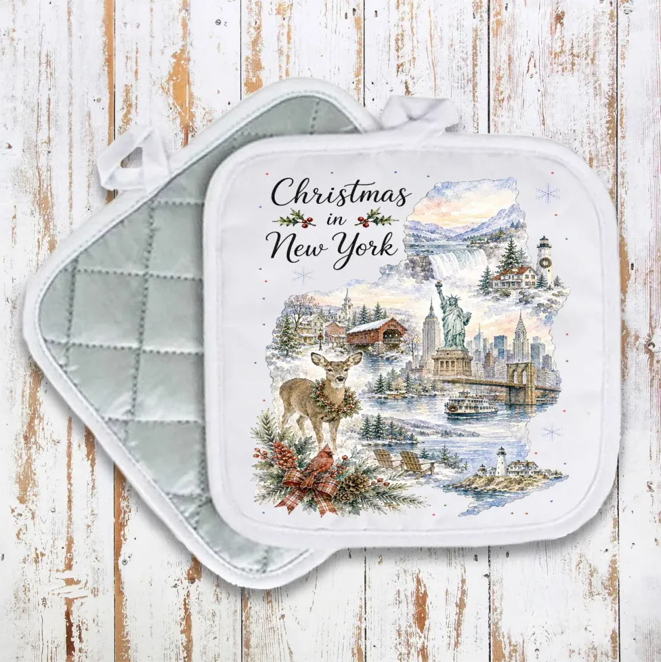 Avery Lane Gifts Christmas New York grydelap bomuld 20x20 cm