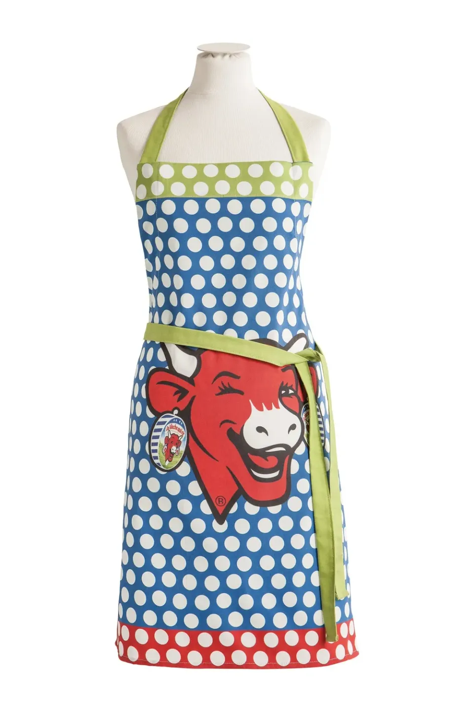 Coucke Blue Pop The Laughing Cow forklæde blå bomuld