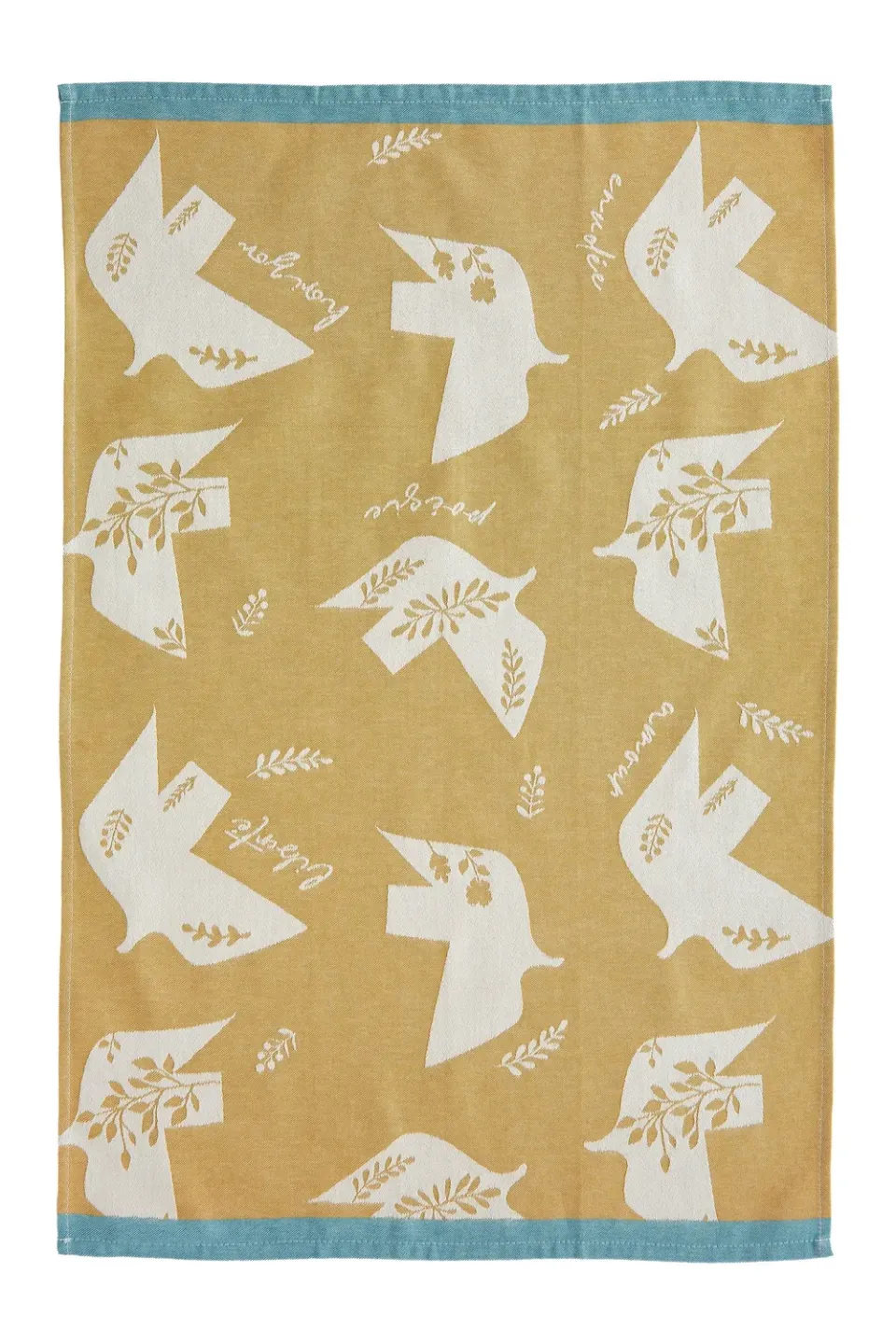 Coucke The Flight viskestykke gul 50x75 cm bomuld