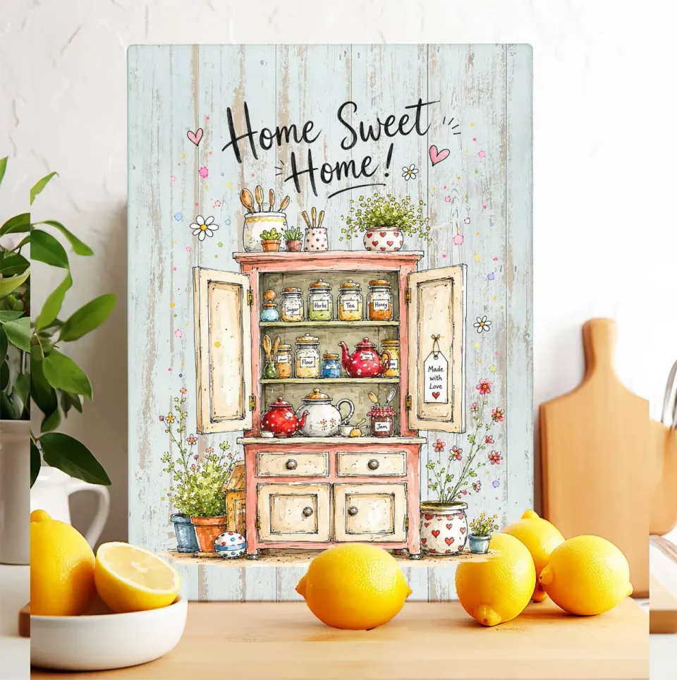 Avery Lane Gifts Country Cabinet Home Sweet Home skærebræt 28x38