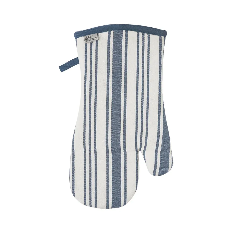 Ulster Weavers Denim Stripe ovnhandske blå bomuld