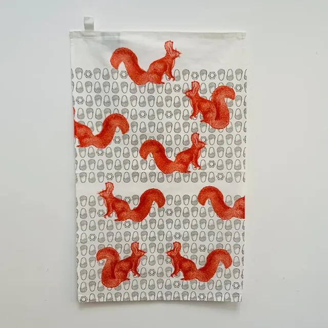 Thornback & Peel Squirrel & Nut viskestykke 50x70 bomuld