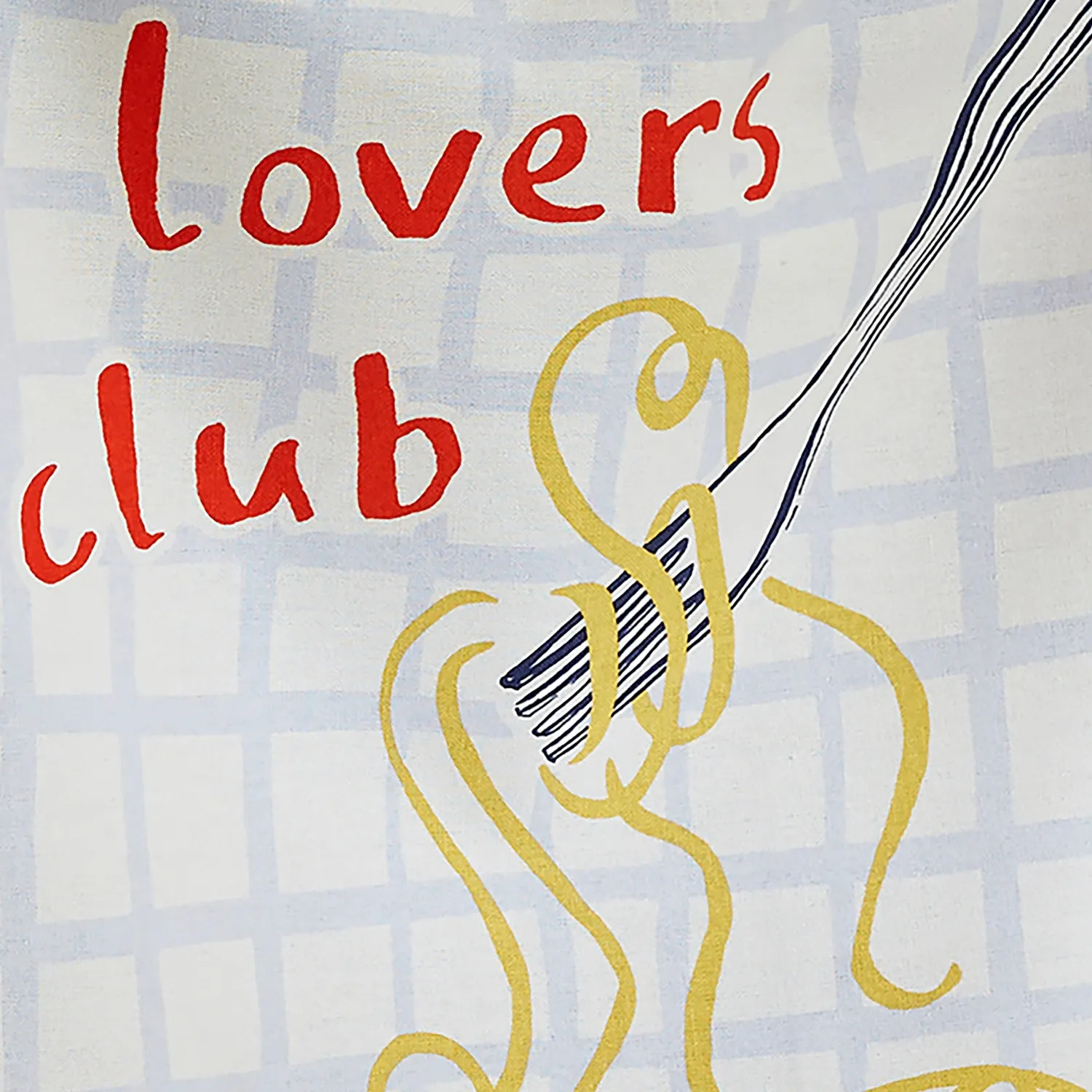 Ulster Weavers Pasta Lovers Club viskestykke gul bomuld