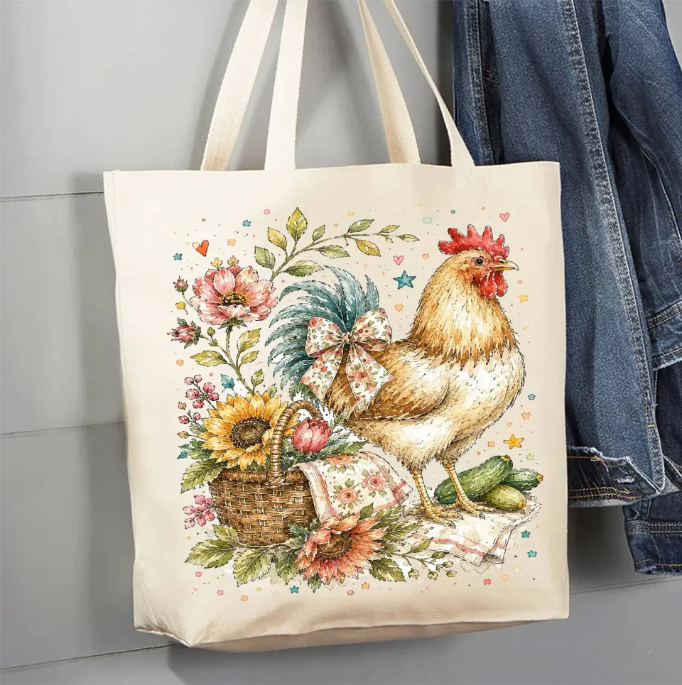 Avery Lane Gifts Hen mulepose bomuld blomster 41x38 cm