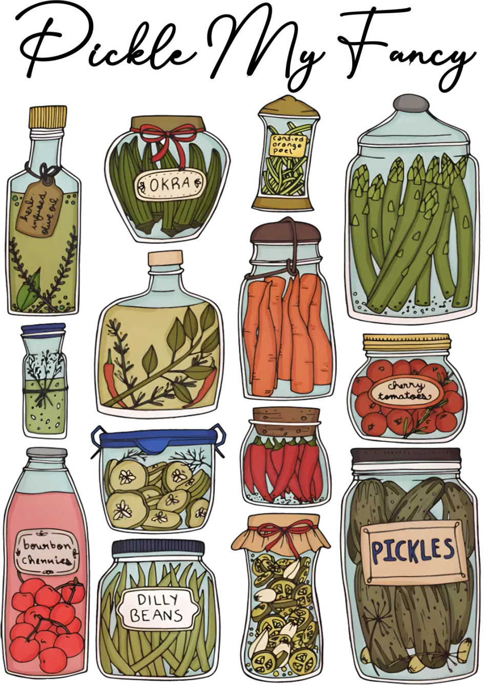 Avery Lane Gifts Pickle My Fancy Vintage Pickles plakat