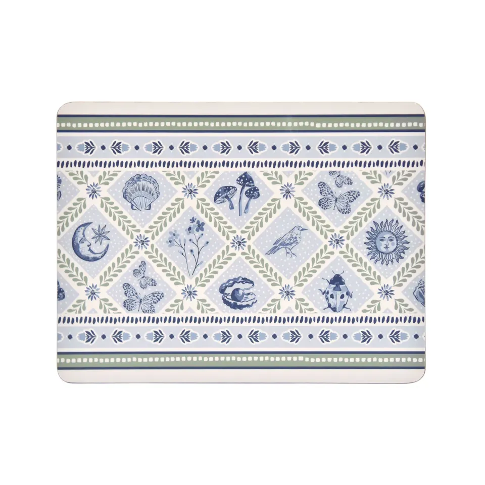 Ulster Weavers Coastal Treasures dækkeservietter blå 4-pak