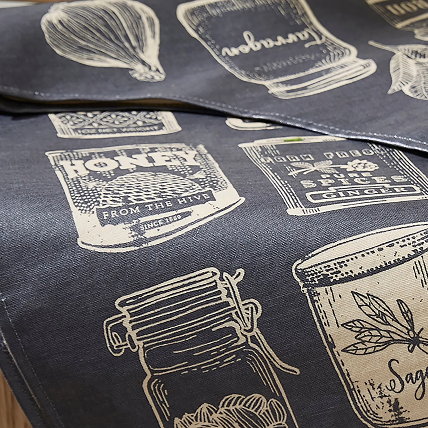 Ulster Weavers Herbs & Spices forklæde PVC grå 81x59