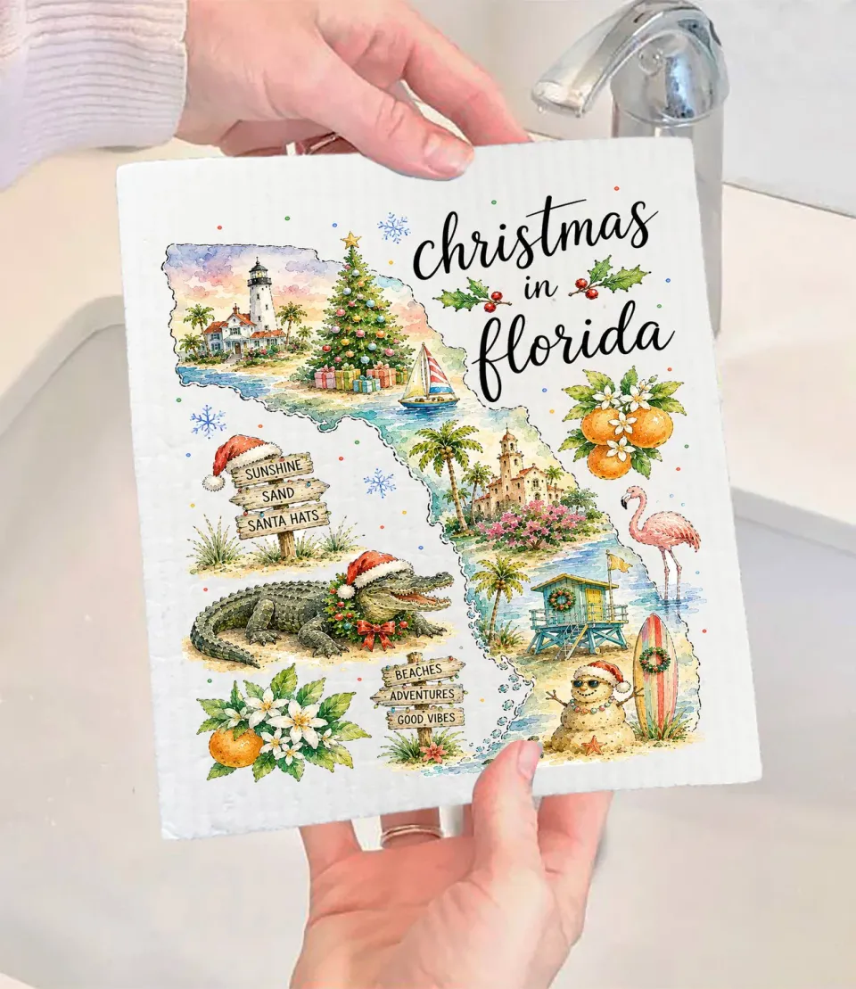 Avery Lane Gifts Christmas in Florida karklud 17x20 cm