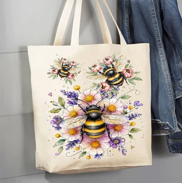 Avery Lane Gifts Whimsical Bees Flowers mulepose bomuld
