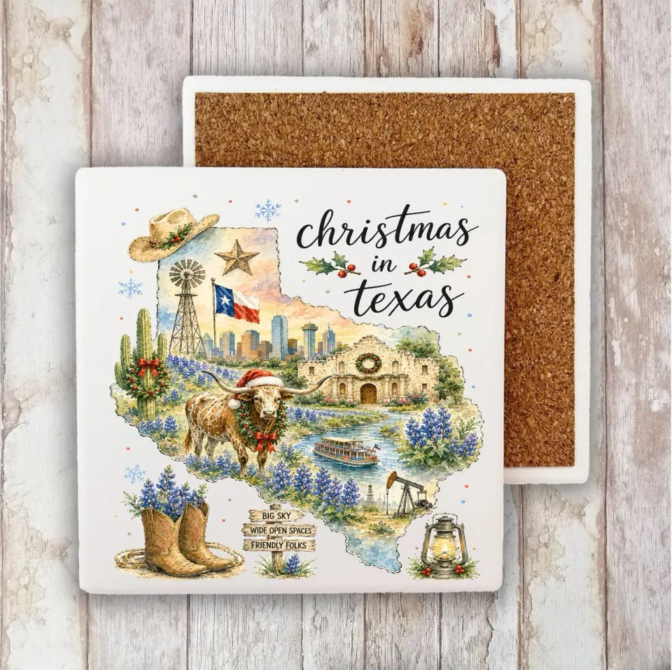 Avery Lane Gifts Christmas Texas bordskåner sten