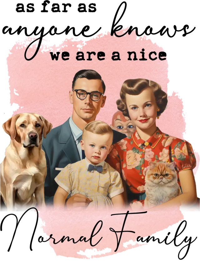 Avery Lane Gifts Nice Normal Family køleskabsmagnet sjov