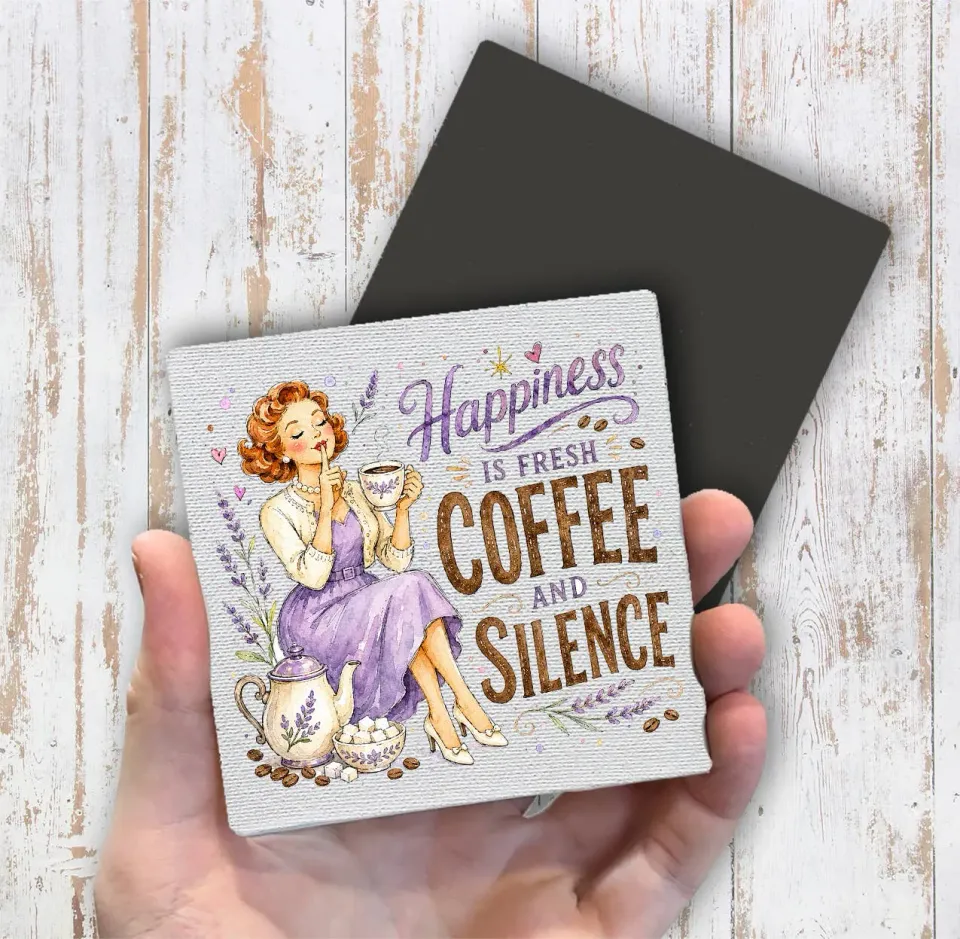Avery Lane Gifts Housewives Happiness magnet 10x10 kaffe