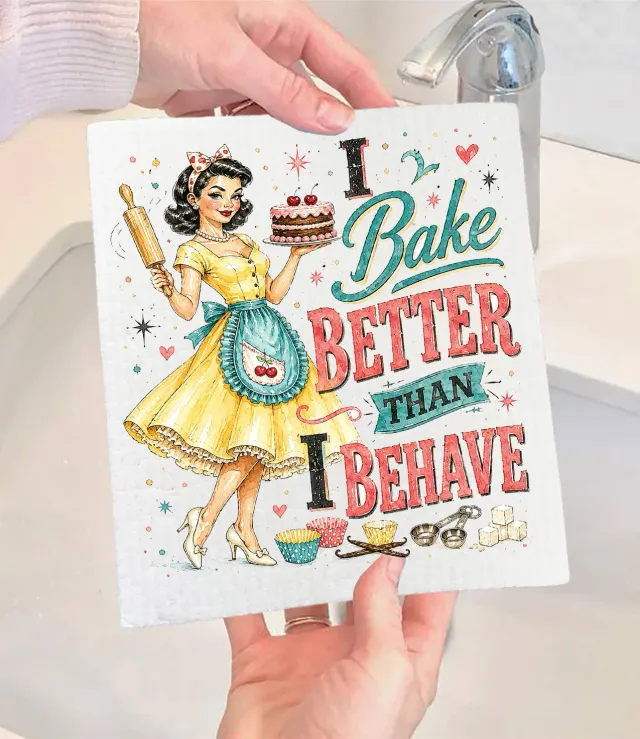 Avery Lane Gifts I Bake Better karklud 17x20 cm