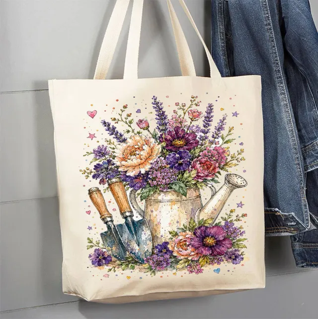 Avery Lane Gifts Watercolor Flower mulepose bomuld