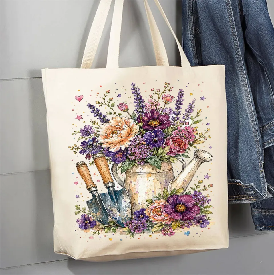 Avery Lane Gifts Watercolor Flower mulepose bomuld