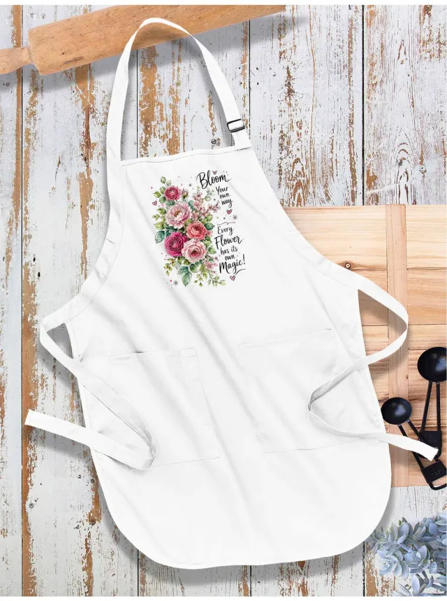 Avery Lane Gifts Bloom your own Way forklæde bomuld roser