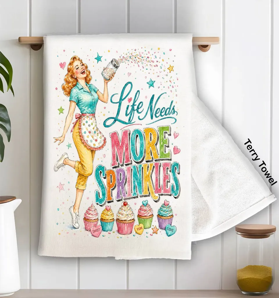 Avery Lane Gifts Sprinkles viskestykke terry 71x46 bomuld