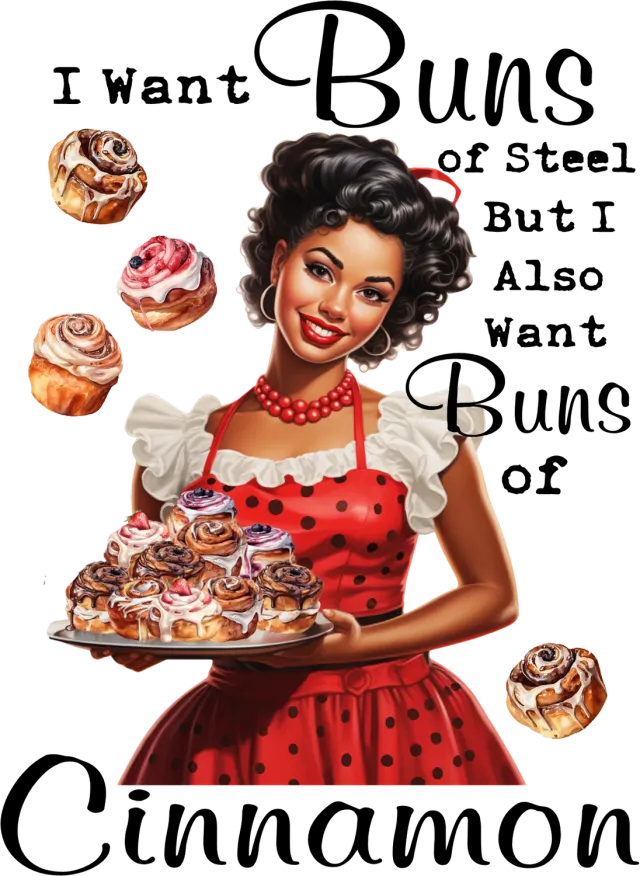 Avery Lane Gifts Buns of Steel Cinnamon viskestykke sjov
