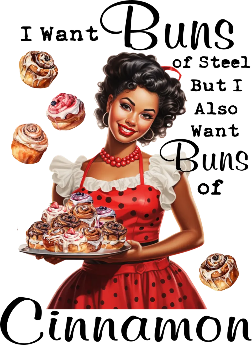 Avery Lane Gifts Buns of Steel Cinnamon viskestykke sjov