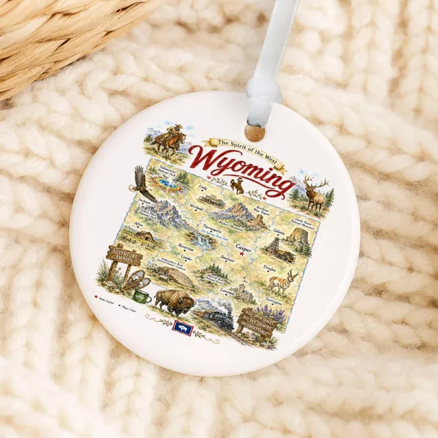 Avery Lane Gifts Wyoming Landmark ornament 7,6 cm