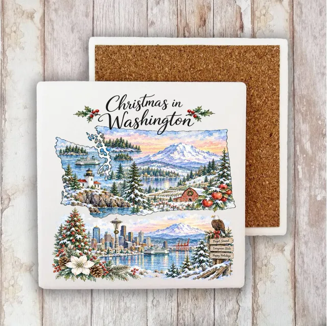 Avery Lane Gifts Christmas Washington bordskåner sten