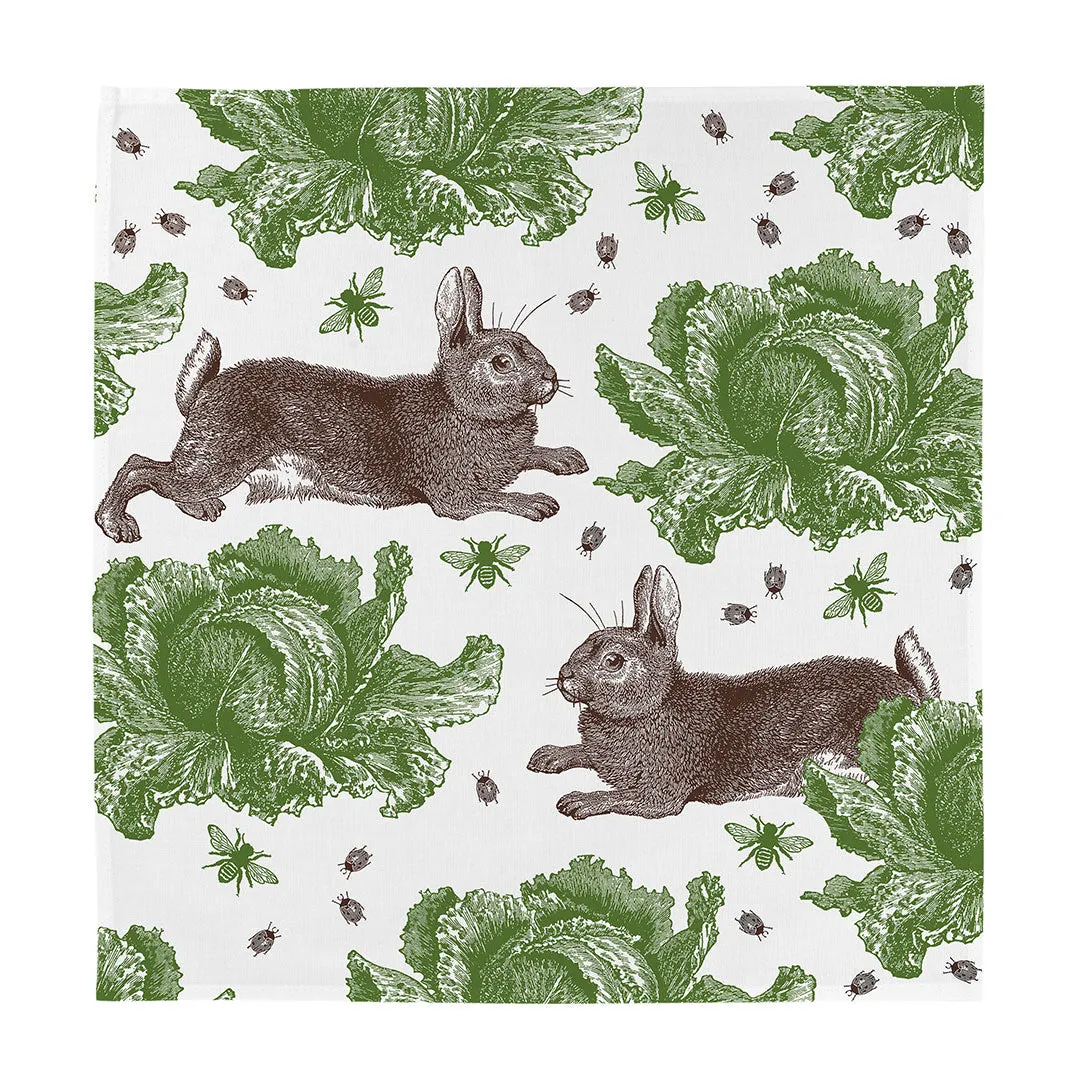 Thornback & Peel Rabbit & Cabbage stofserviet 45x45 bomuld