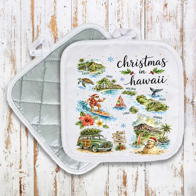 Avery Lane Gifts Hawaii grydelap 20x20 cm bomuld jul