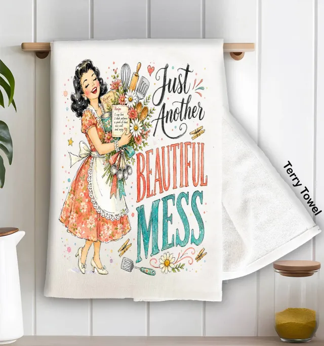 Avery Lane Gifts Housewives Beautiful Mess viskestykke terry