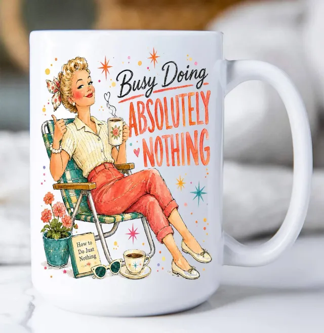 Avery Lane Housewives Busy Nothing krus 443 ml hvid