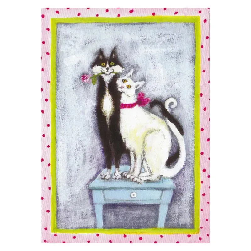 AspEgren Cats postkort 11x16 cm 2 stk blandede motiver
