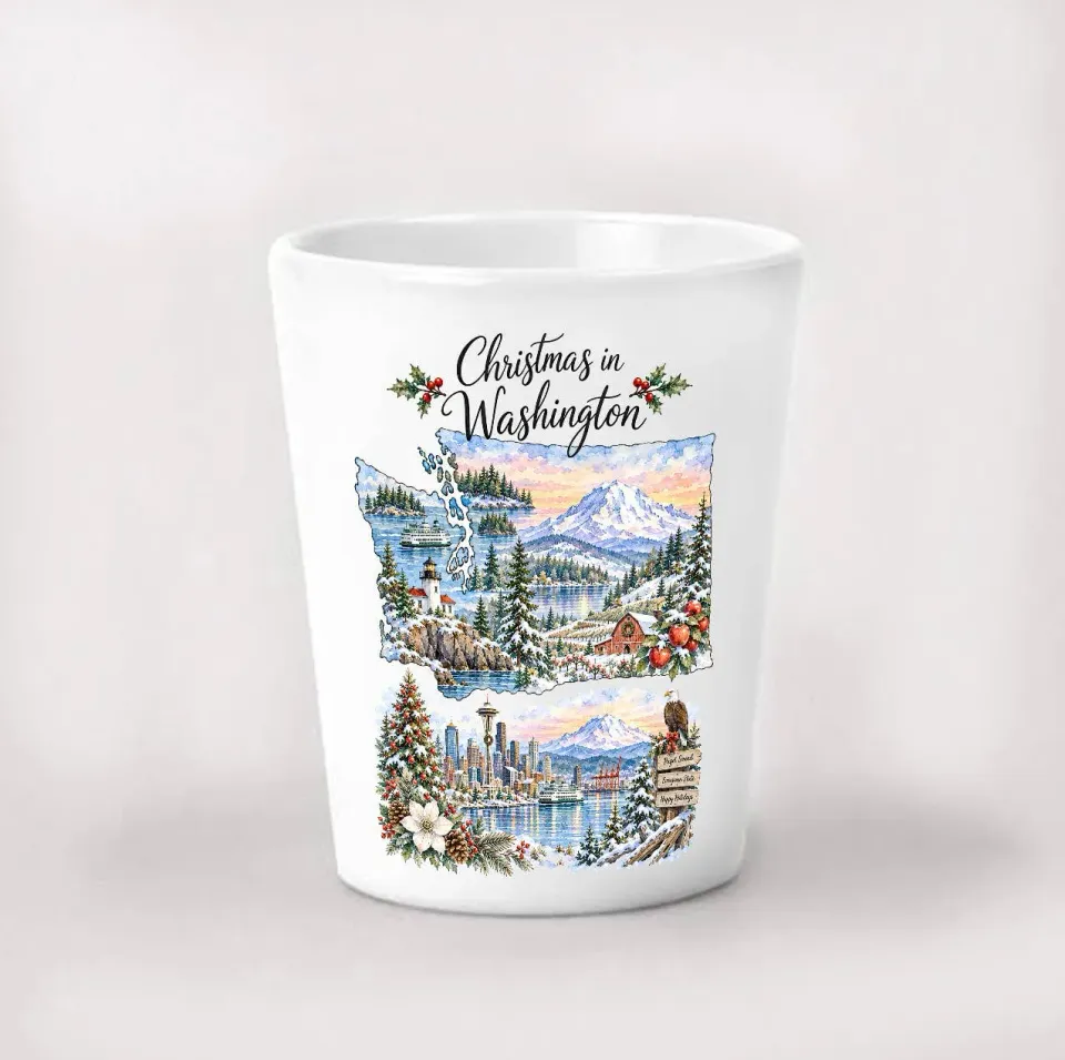 Avery Lane Gifts Christmas in Washington shotglas keramik