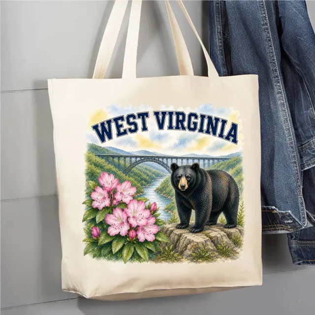 Avery Lane Gifts West Virginia mulepose bomuldscanvas